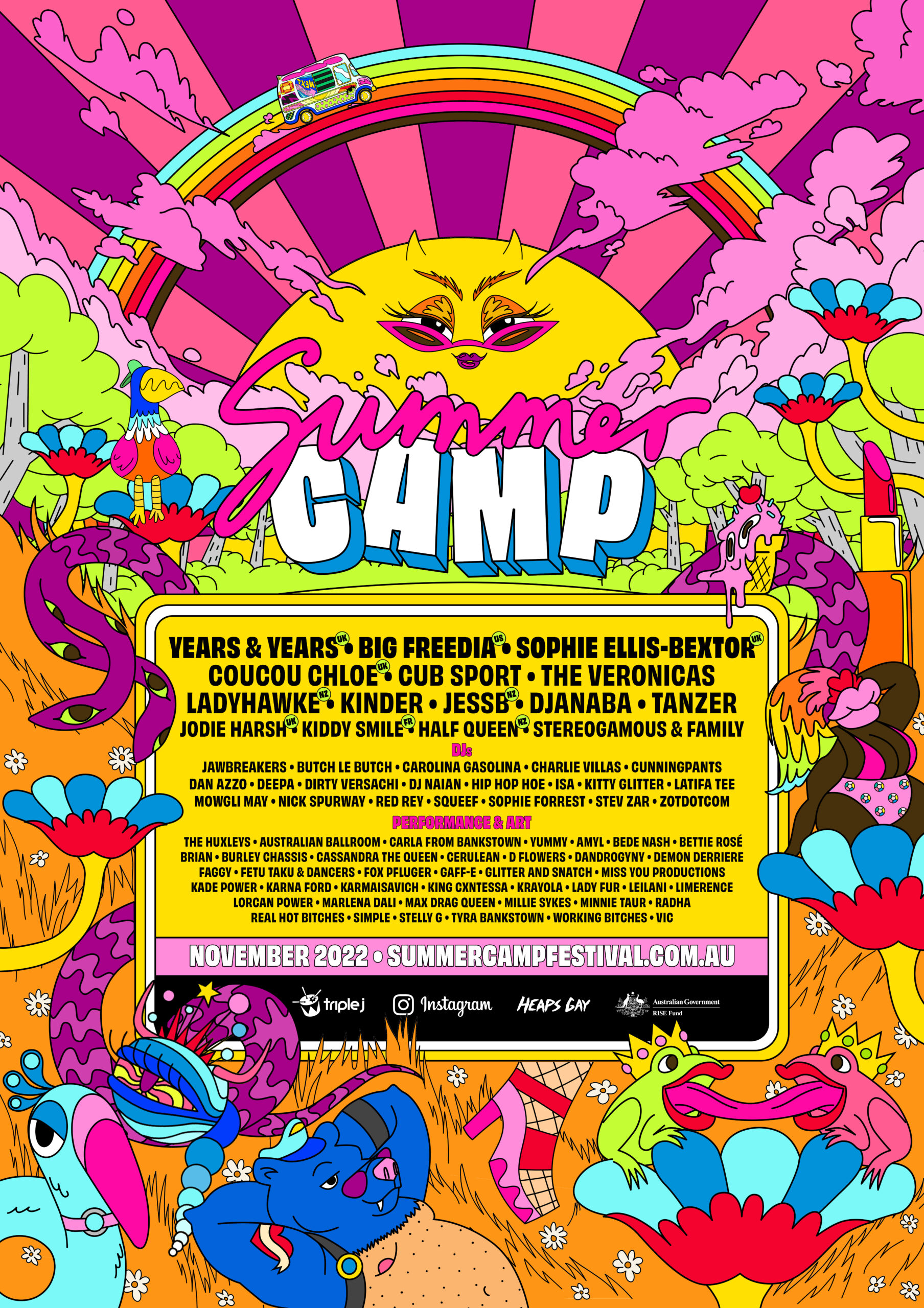 Queer Talent Set to Perform at the Summer Camp Festival in Australia