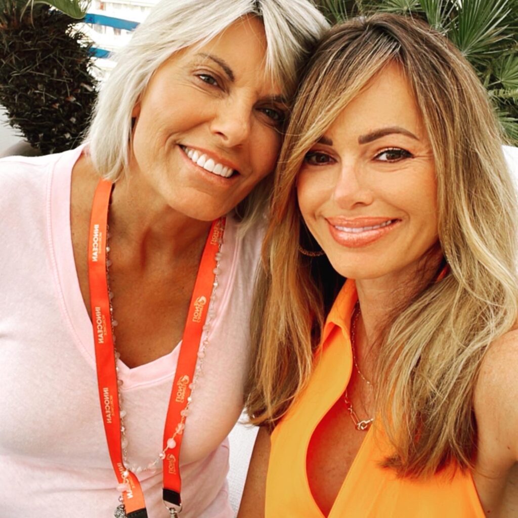 Sandy with her girlfriend, Leah Shafer (Photo Credit: Captain Sandy Yawn)
