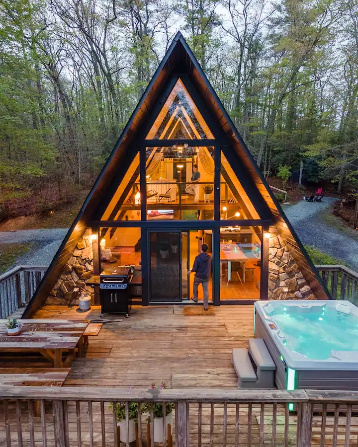 Appalachian A-Frame Rental (Photo Credit: Airbnb)