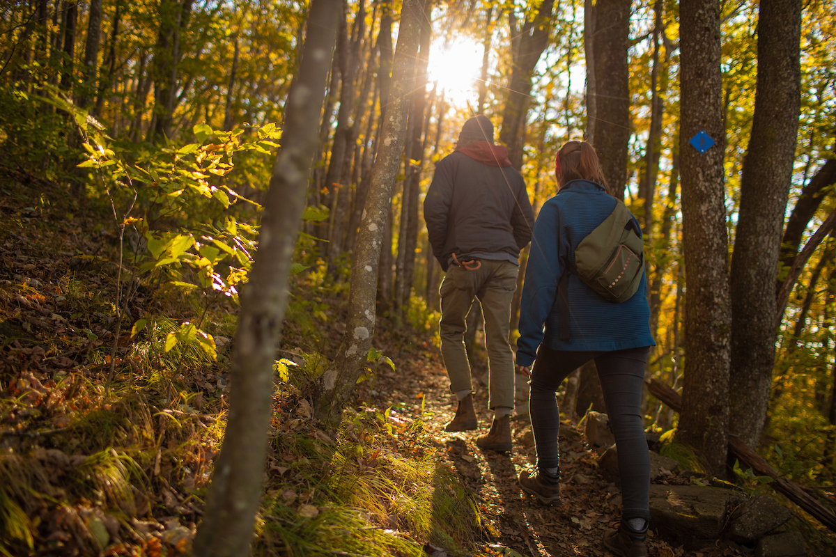 Hiking in Elk Knob State Park (Photo Credit: Explore Boone)