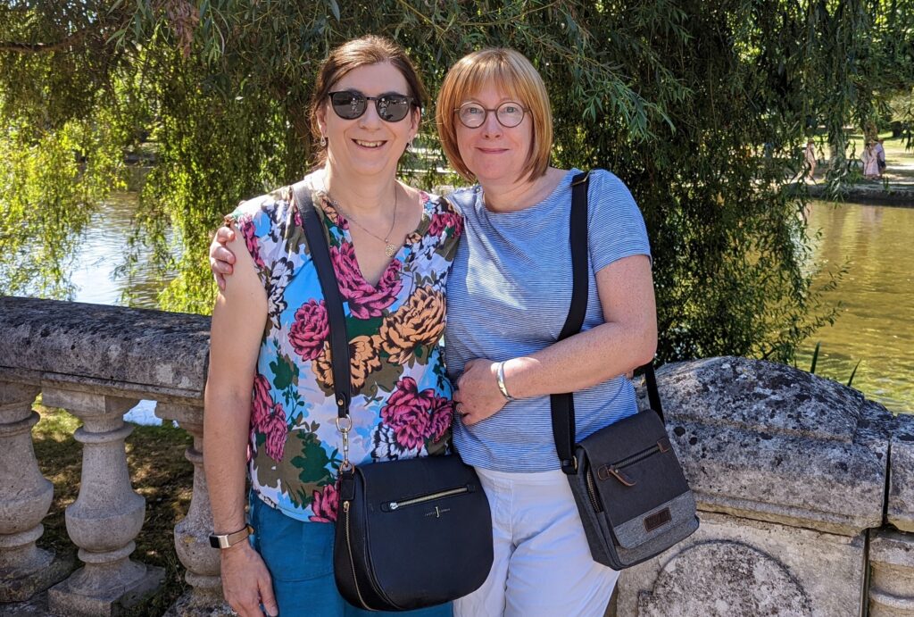 Emma Cusdin and Rachel Reese in Bergerac, France (Photo Credit: Rachel Reese and Emma Cusdin)