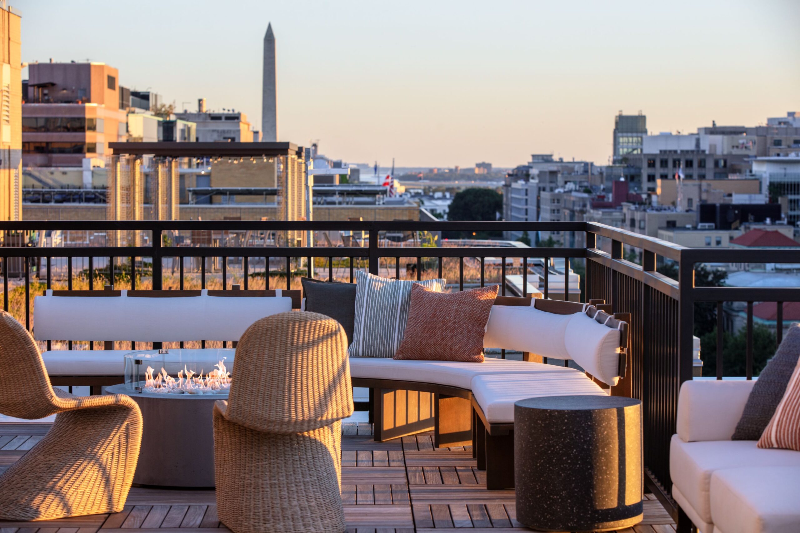 Terrace and Firepit (Photo Credit: The Banneker)