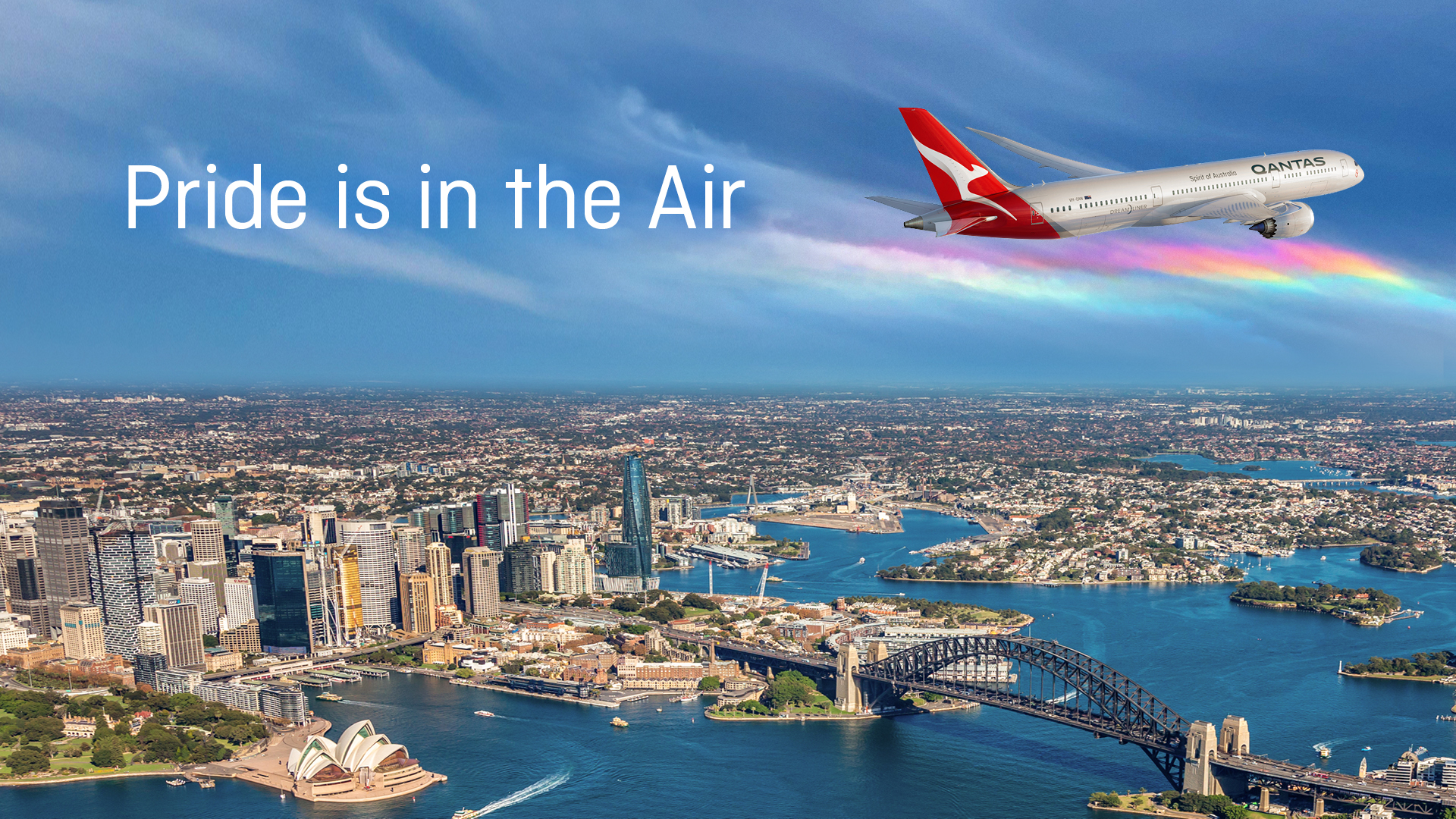 Qantas - The Official Airline of Sydney WorldPride 2023 (Photo Credit: Sydney WorldPride)