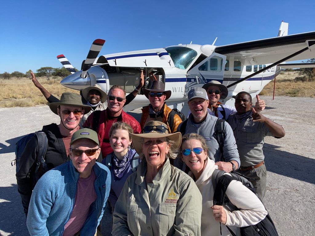 Group about to take flight from Botswana's Okavango Delta to Zimbabwe (Photo Credit: Wild Rainbow African Safaris)