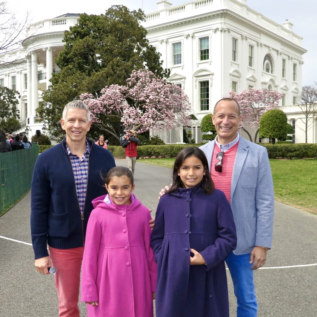 Bailey-Klugh Family at the White House (Photo Credit: 2 Dads with Baggage)