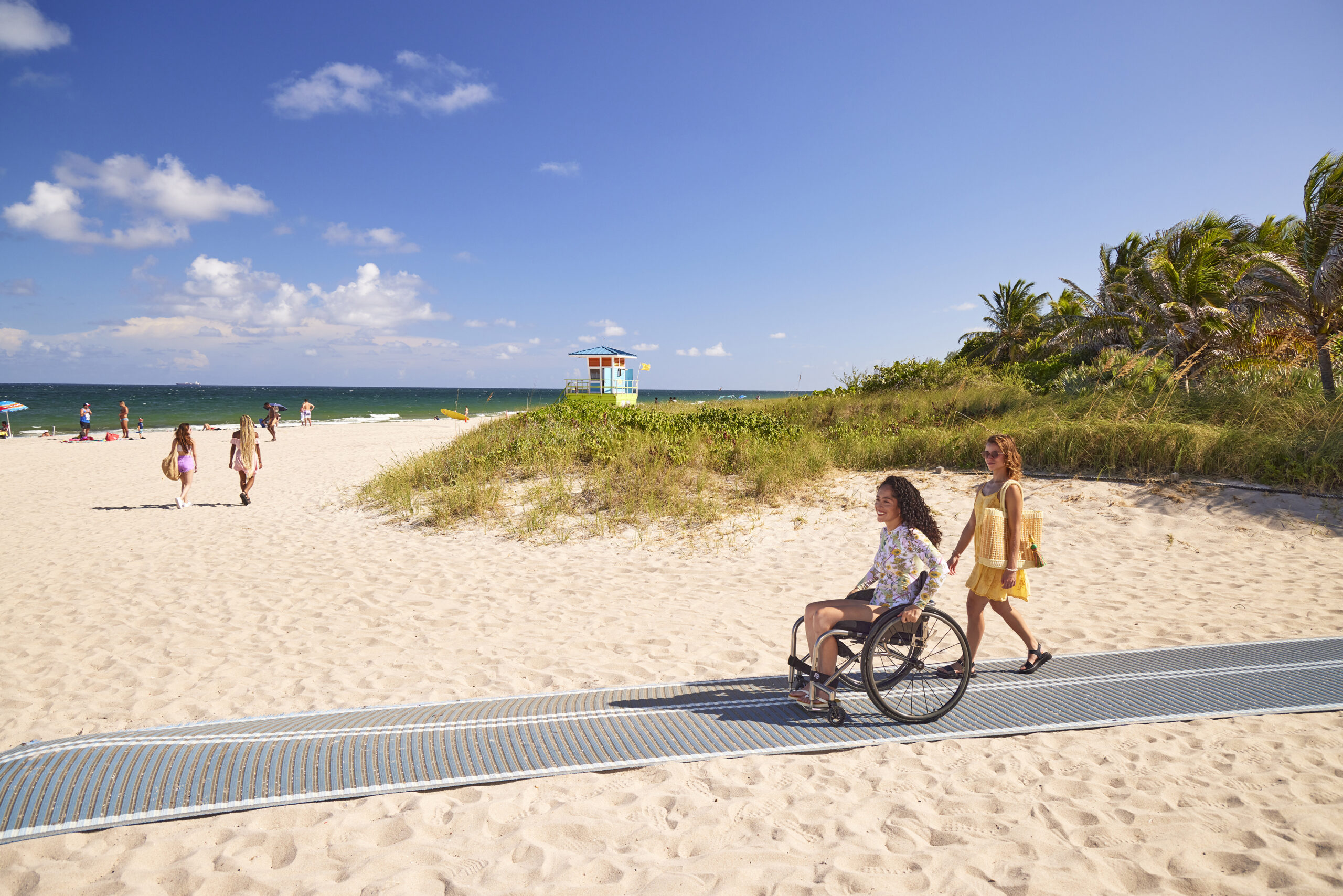 Accessible Beach for Physically Challenged (Photo Credit: Visit Fort Lauderdale)