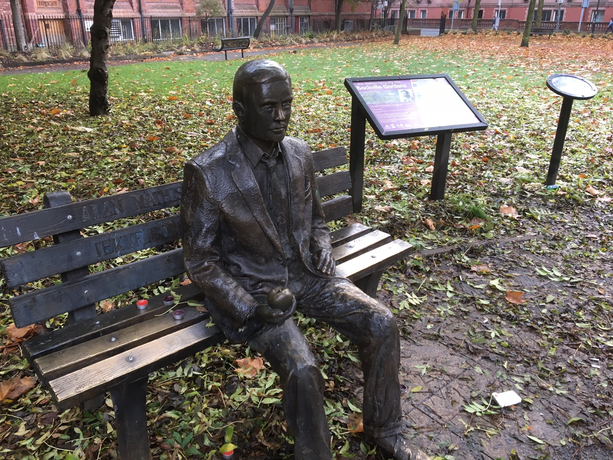 Alan Turing sculpture (Photo Credit: Sackville Park)