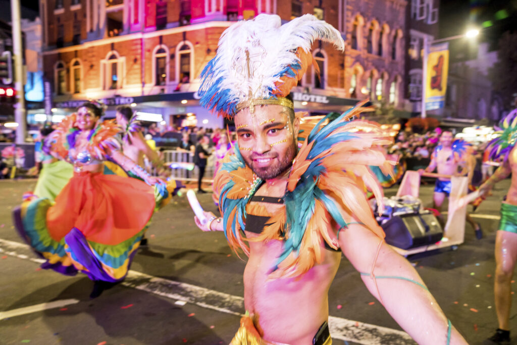 Celebrating the colourful collision of creativity and culture across our communities at the world renowned Sydney Gay and Lesbian Mardi Gras Parade. (Photo Credit: Destination NSW)