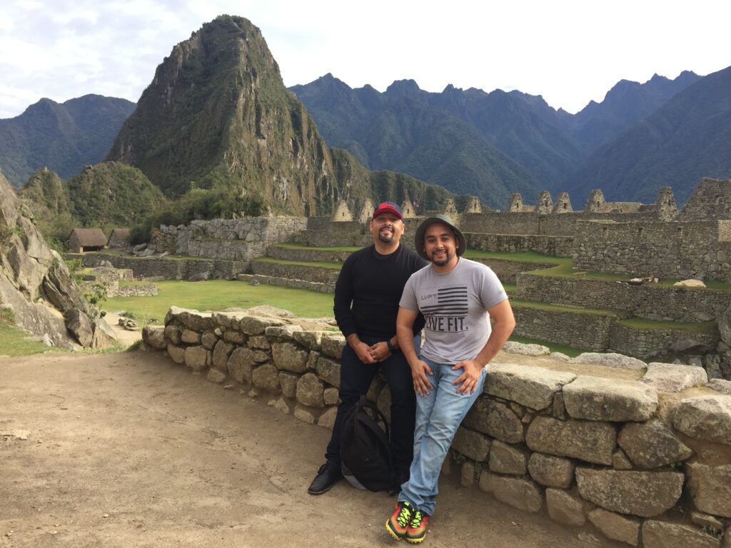 Danny and his brother in Machu Picchu, Peru (Photo Credit: Danny Guerrero / The Culturist Group)