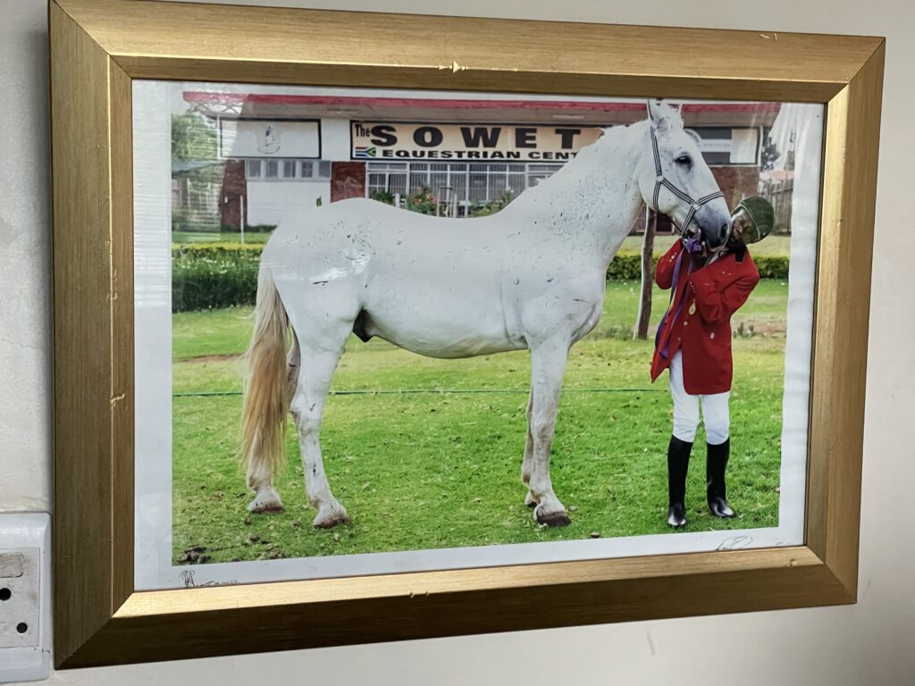 Showjumper Champion Enos Mafokate