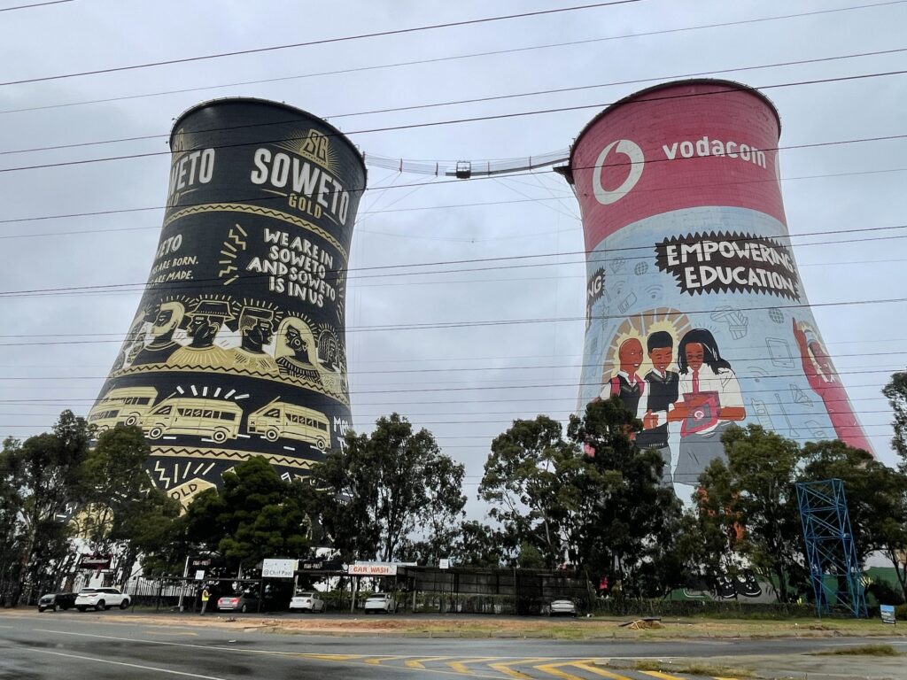 Soweto Towers with suspension bridge