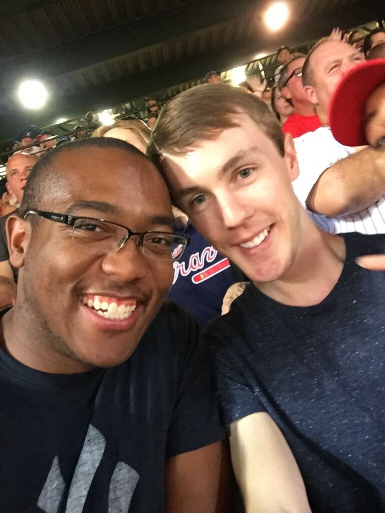 Trent Brock and Jamil Price on their first trip together in Atlanta. (Photo courtesy of Trent Brock and Jamil Price)