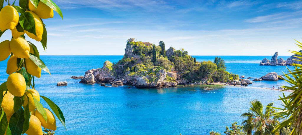Isola Bella is small island near Taormina, Sicily, Italy. (Photo Credit: Quiiky Tours)