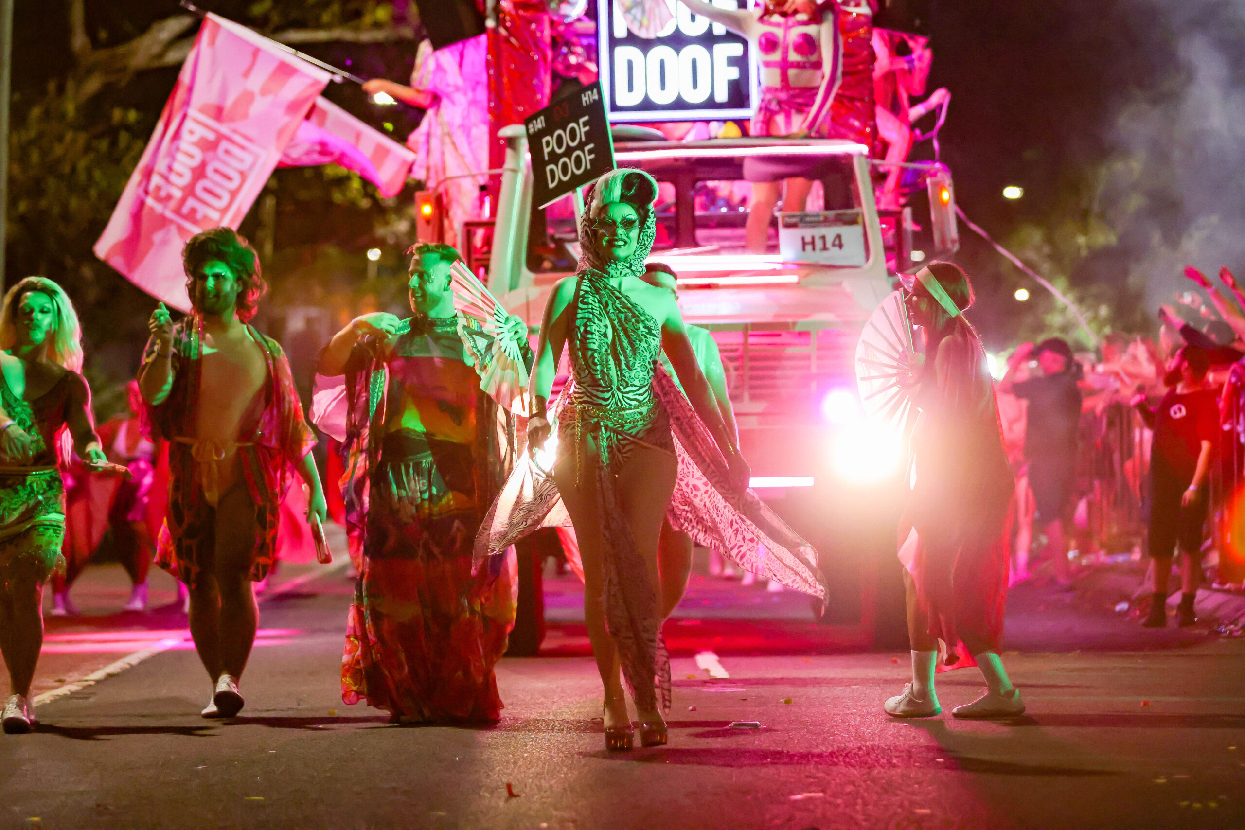 Diversity at Sydney Gay and Lesbian Mardi Gras Poof Door March the Mardi Gras Parade (Photo Credit: Sydney Gay and Lesbian Mardi Gras)