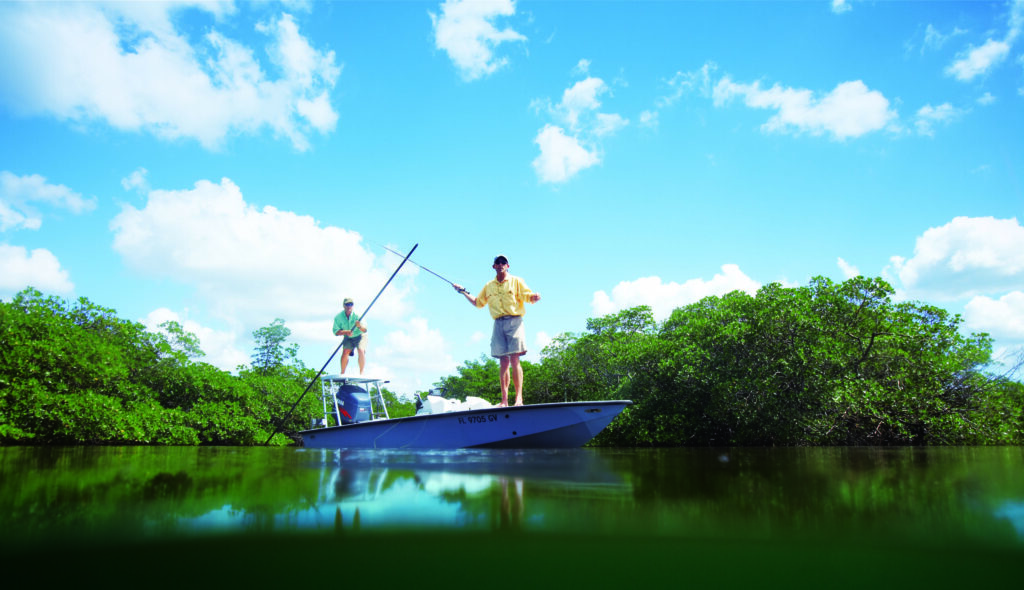 Fly Flying on Flats Boat (Photo Credit: © Naples, Marco Island, Everglades CVB)