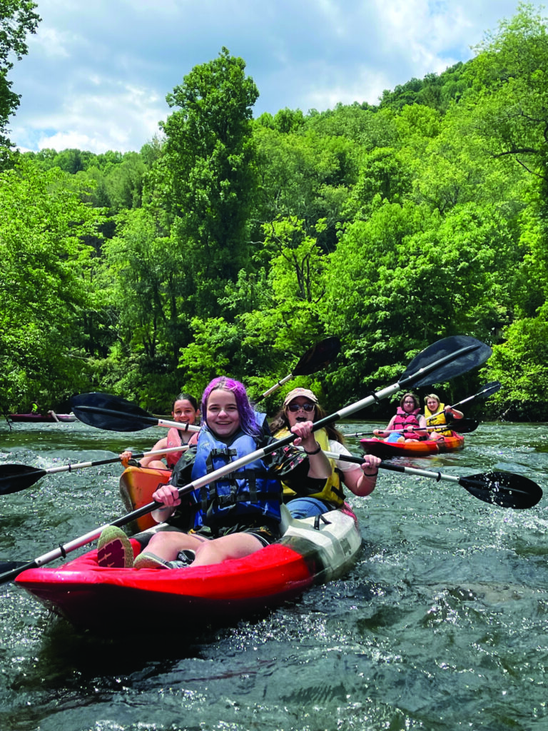 Kayaking (Photo courtesy of RiverGirl Fishing Company)