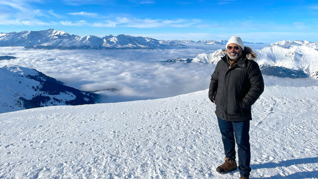 Kwin Mosby at Weisshorn Peak (Photo Credit: Kwin Mosby)