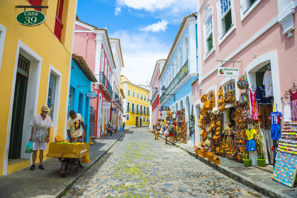 Pelourinho neighborhood in Salvador de Bahia, Brazil (Photo Credit: lazyllama / Shutterstock)