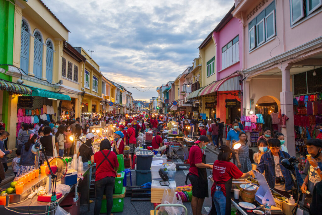 Lard Yai Walking Street in Phuket (Photo Credit: Tourism Authority of Thailand)