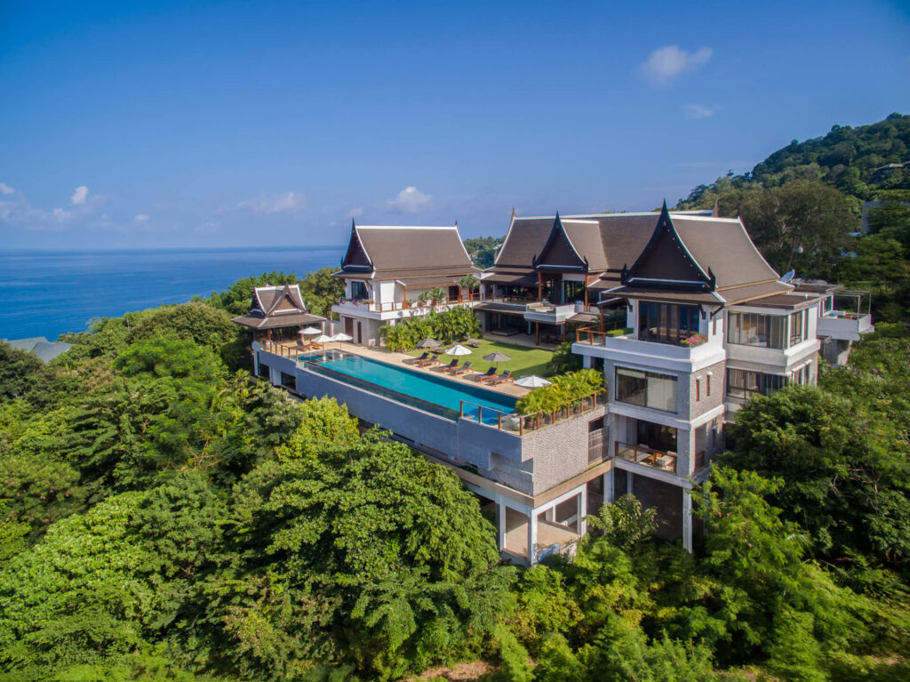 Aerial view of Villa Aye in Phuket (Photo Credit: villaaye.com)