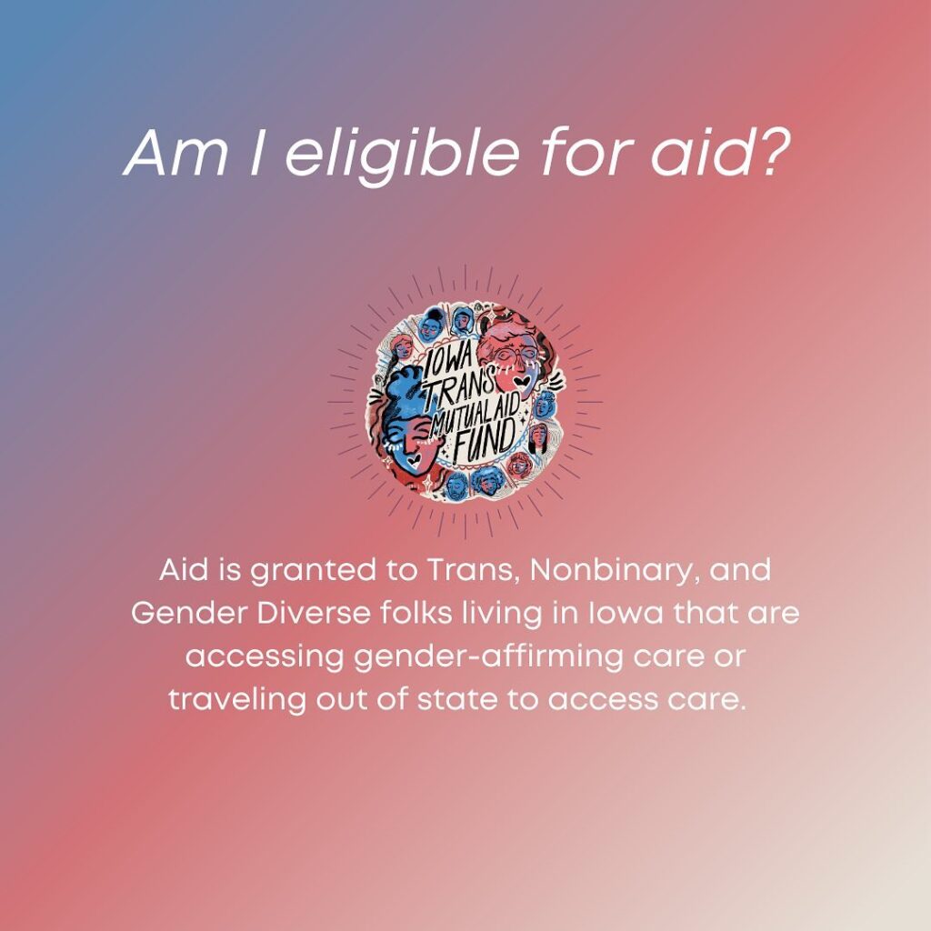 Trans Mutual Aid Fund helps Trans people in Iowa travel for gender-affirming care