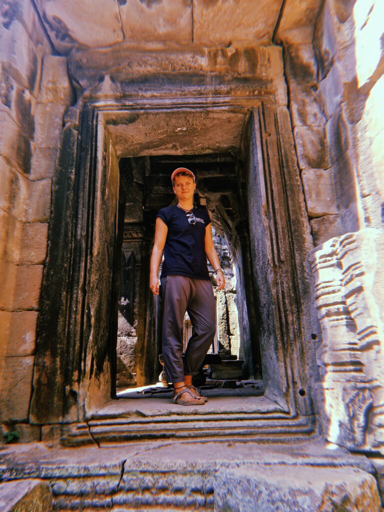 Katja Gehrmann in Angkor Wat, Cambodia (Photo Credit: Katja Gehrmann)