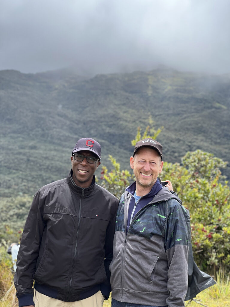 Paul J. Heney and his husband in Chingaza National Park in Colombia (Photo Credit: Paul J. Heney)