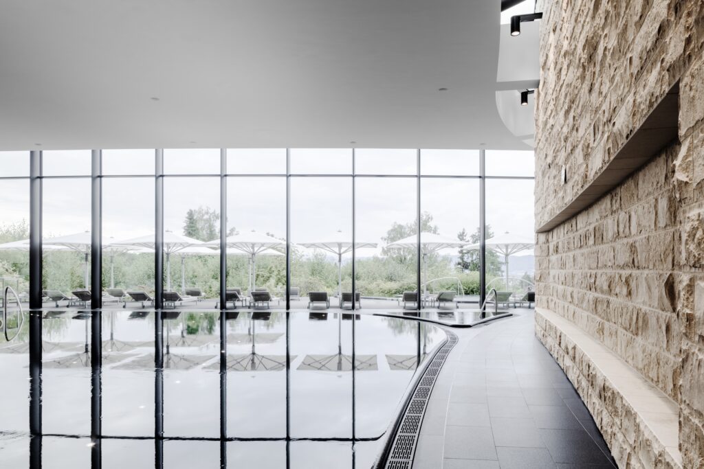 The Dolder Grand Spa Indoor Pool (Photo Credit: Hiepler Brunier)