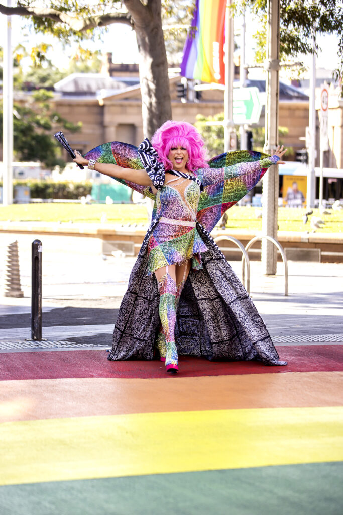 Miss Ellaneous (Ben Graetz) at Pride Villages (Photo Credit: Anna Kurcera)