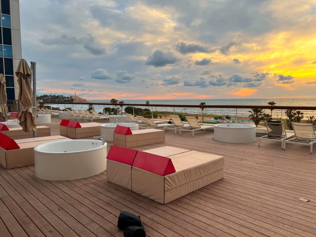 Brown Brut's Sky Deck with private hot tubs (Photo Credit: Malachi Demmin-De Lise)