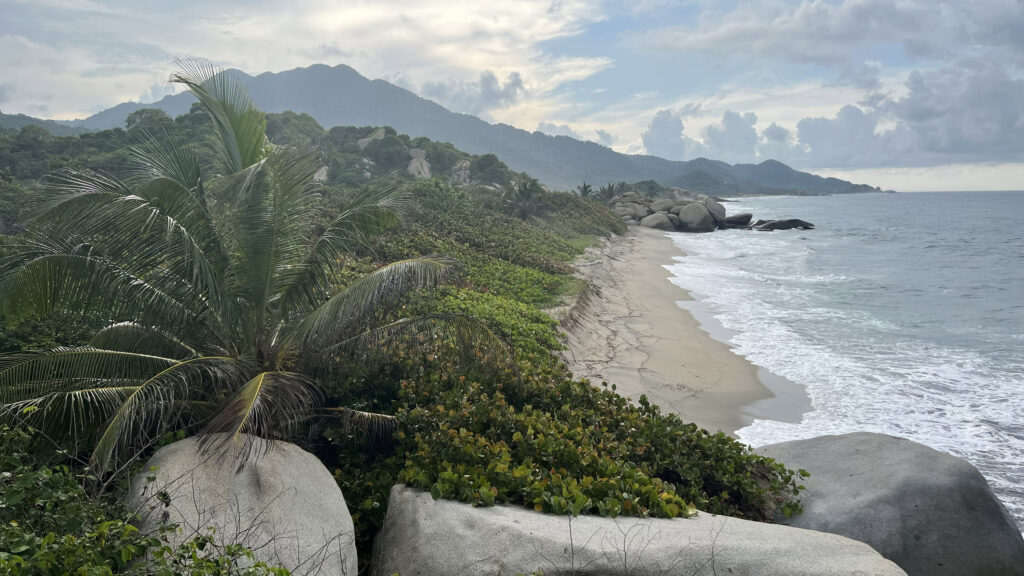 Postcard-perfect view of Arrecifes Beach in Tayrona National Park (Photo Credit: Paul J. Heney)