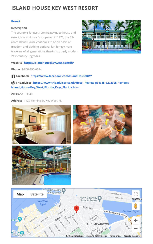 Vacationer Directory Upgraded Listing - Island House Key West Resort