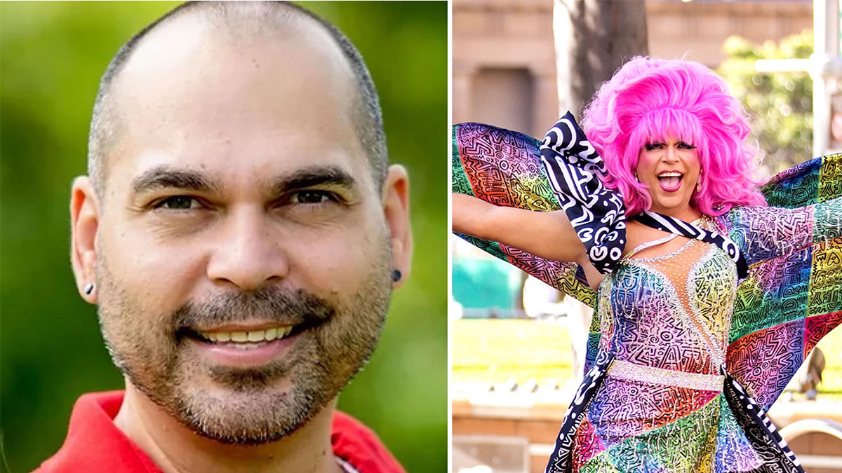 Ben Graetz, former Creative Director for Sydney WorldPride and Drag Queen Miss Ellaneous talks about First Nations' culture and visibility (Photo Credit: Anna Kucera)