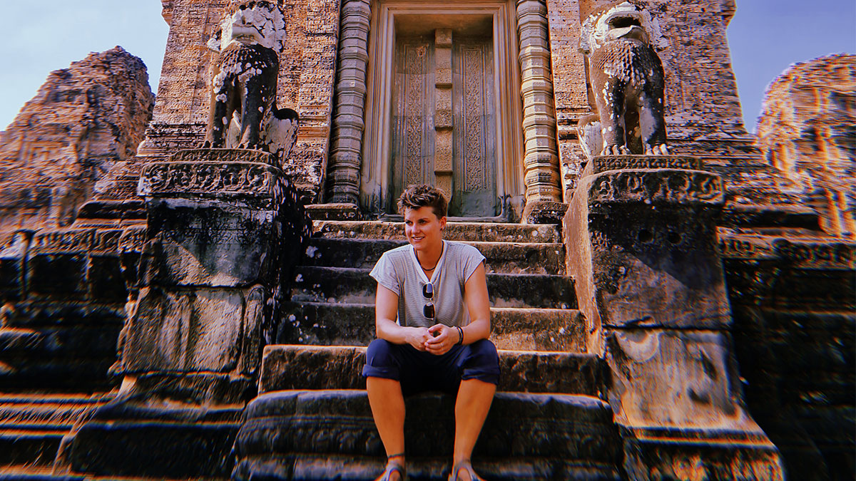 Katja Gehrmann in Angkor Wat, Cambodia (Photo Credit: Katja Gehrmann)