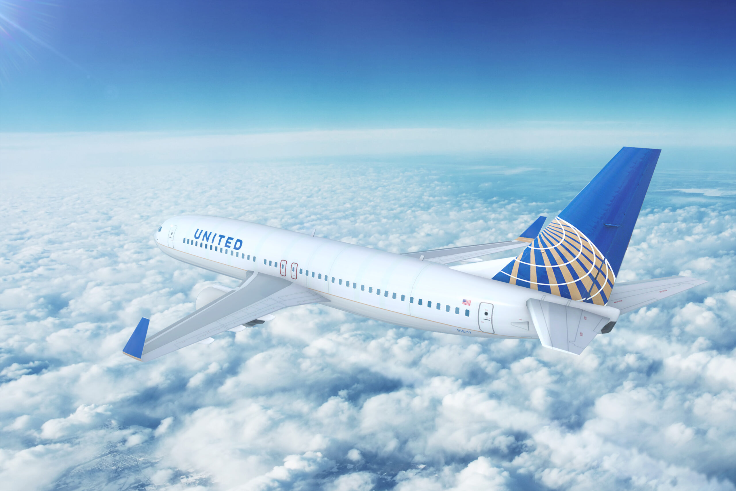 United Airlines plans to cut flights from affected airports without affecting its international flights. (Photo Credit: NextNewMedia / Shutterstock)