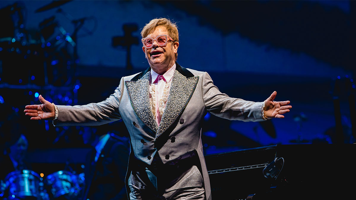 Sir Elton John on his 'Farewell Yellow Brick Road' Tour in Grand Rapids, Michigan (Photo Credit: Tony Norkus / Shutterstock)