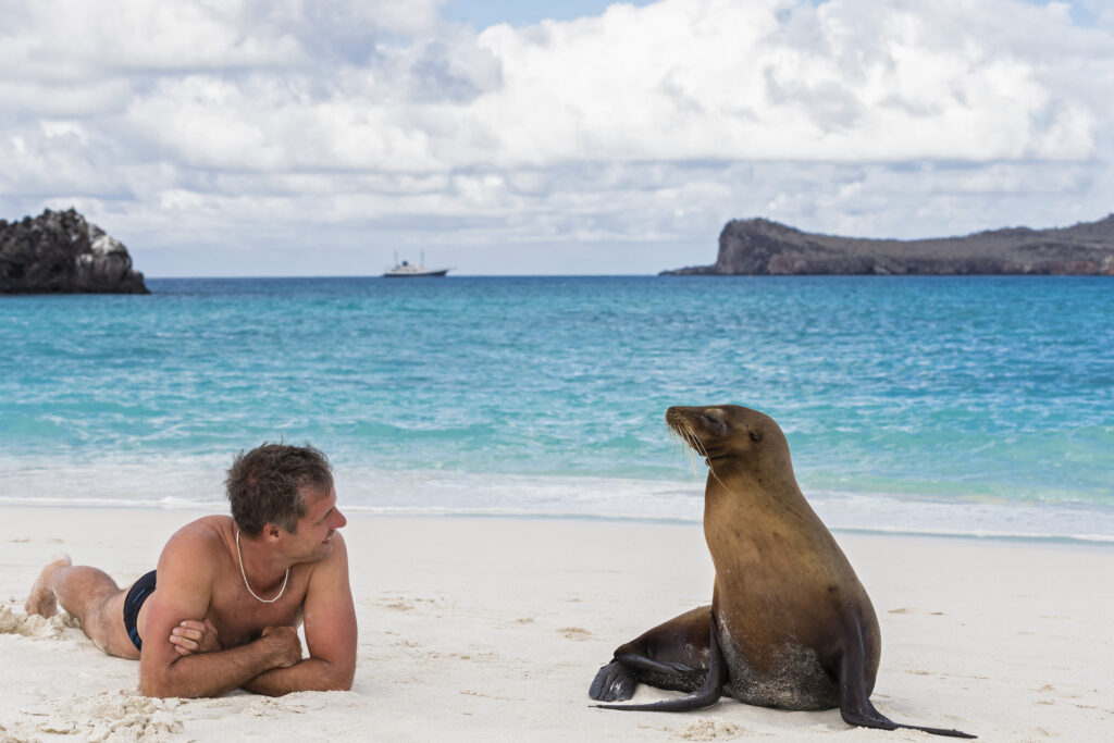 Sea lion on Galapagos Island, Ecuador (Photo Credit: VACAYA)