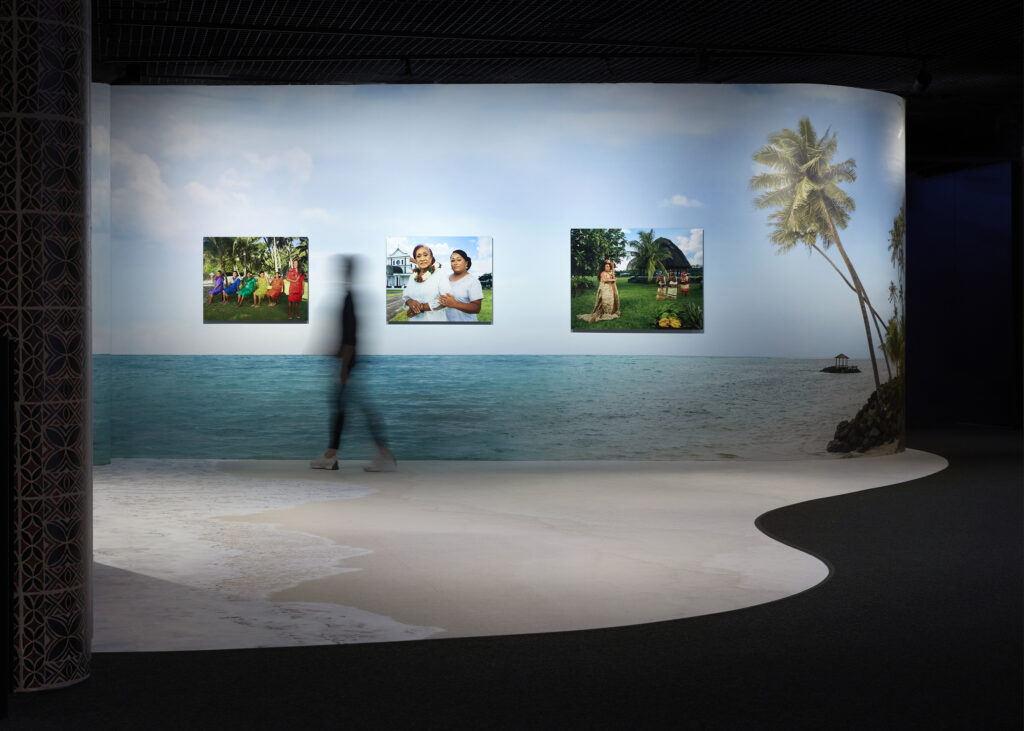 Installation view of Paradise Camp by Yuki Kihara (Photo Credit: Zan Wimberley)