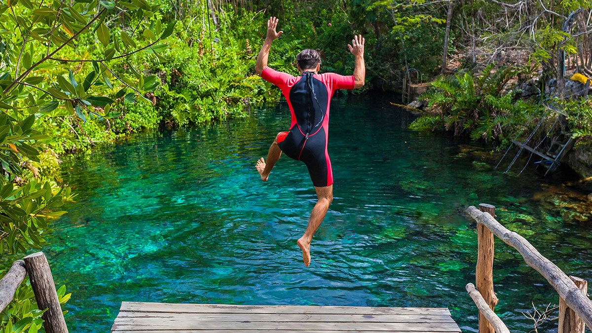 Cool off in one of Mexico's natural swimming holes. (Photo Credit: Martin Corr / Shutterstock)