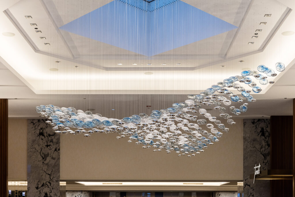 "The Wave" in the Hotel Lobby (Photo Credit: The Ritz-Carlton, Chicago)