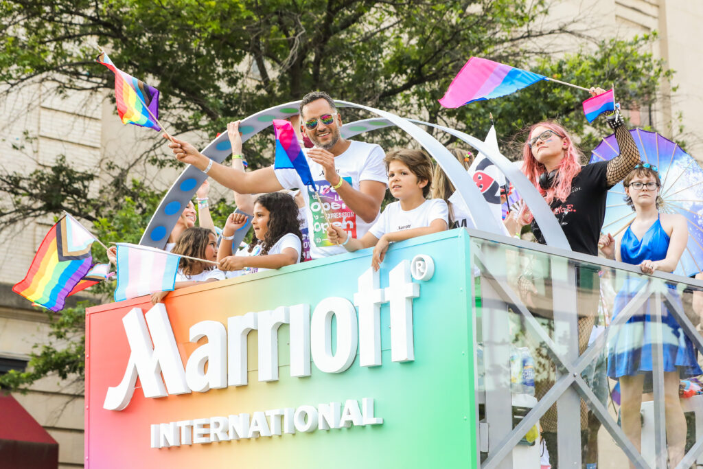 Marriott float at Capital Pride in Washington, DC (Photo Credit: Marriott International)