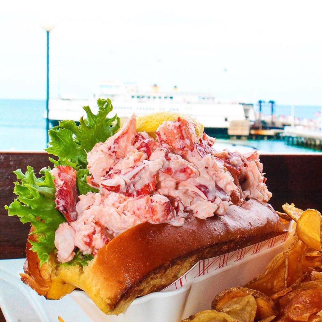 Voted Best Lobster Roll on Martha's Vineyard ten times since 2012! (Photo courtesy of Lookout Tavern)