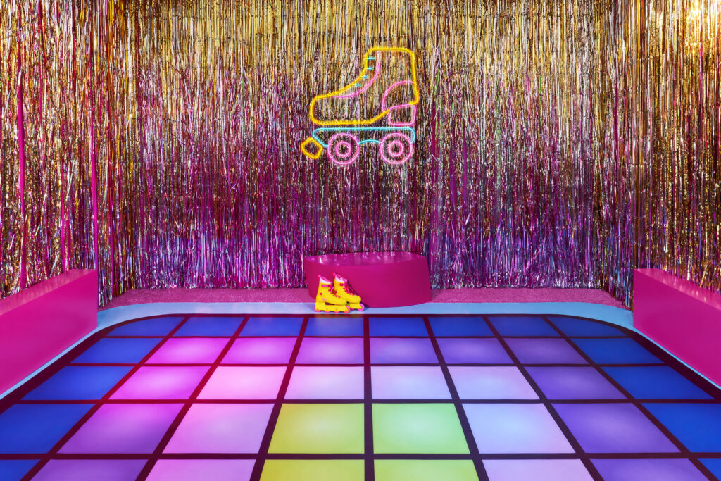 Disco Roller Rink - Ken's DreamHouse Airbnb Exterior (Photo Credit: Joyce Lee)