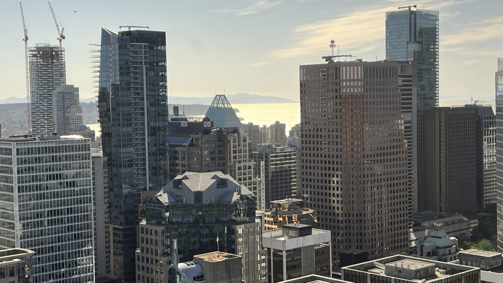 Downtown Vancouver as seen from the Vancouver Lookout (Photo Credit: Paul J. Heney)