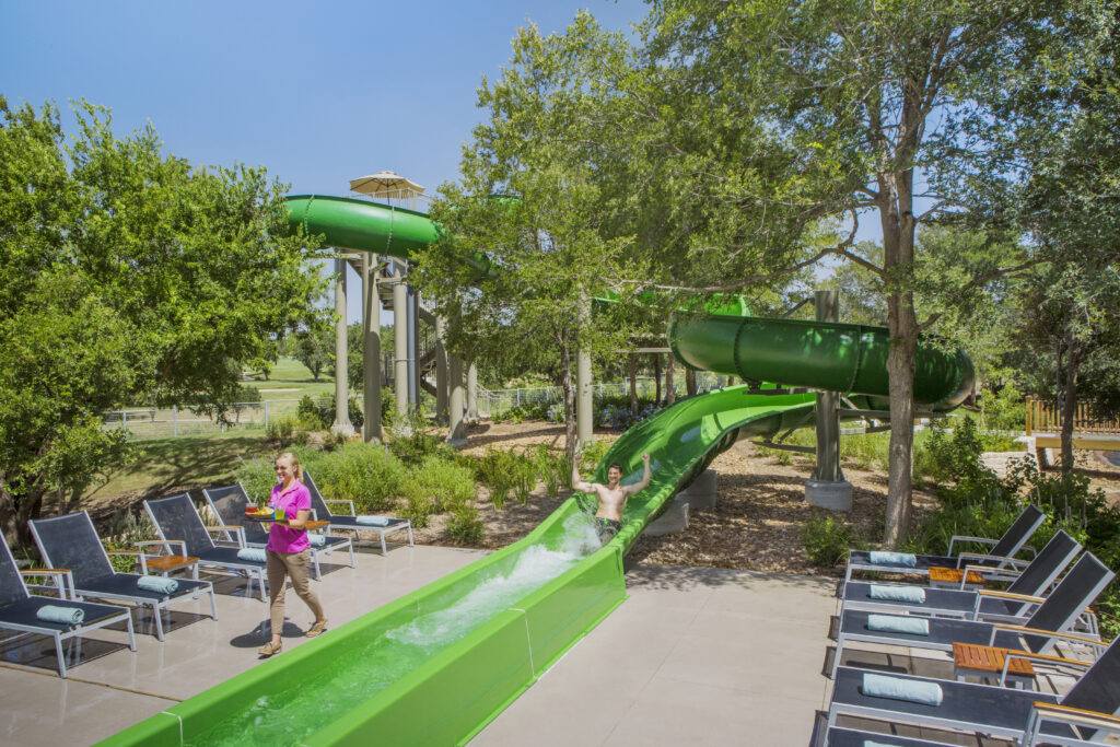 Waterslide at the Hyatt Regency Hill Country Resort and Spa 