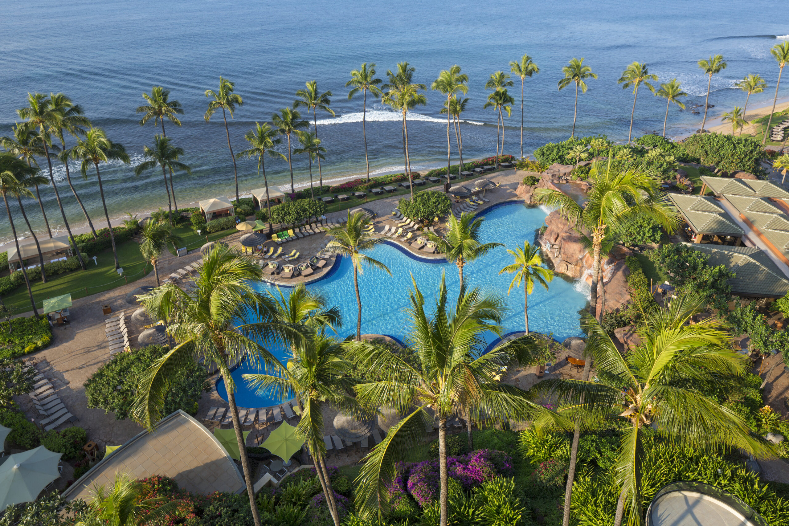 Pool view at the Hyatt Regency Maui Resort and Spa