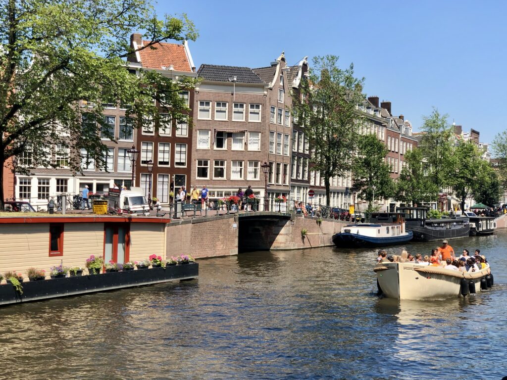 Boat tour through Amsterdam's canals (Photo Credit: Kwin Mosby)