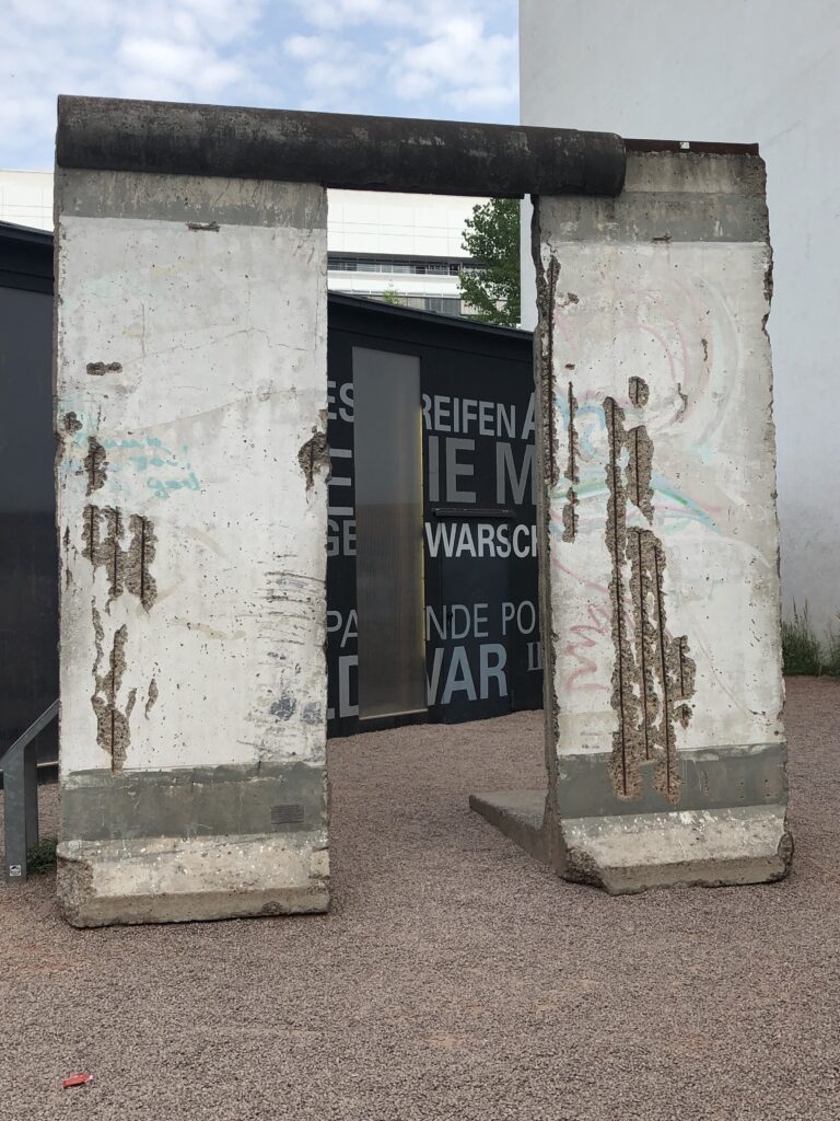 A piece of the Berlin Wall at The Wall Museum (Photo Credit: Kwin Mosby)