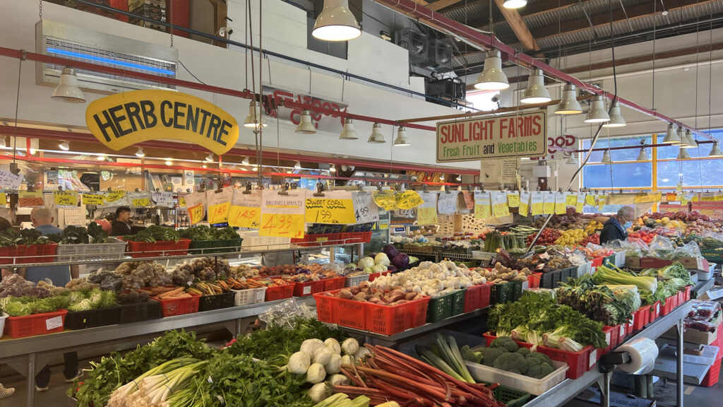 One of the many market vendors on Granville Island (Photo Credit: Paul J. Heney)