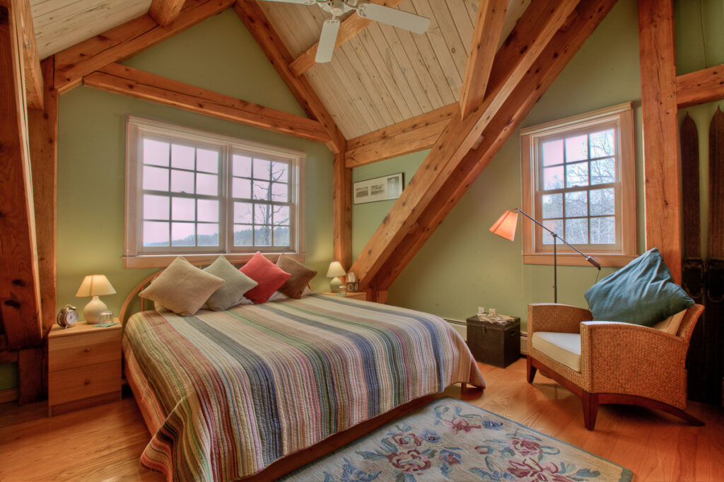 Frog Meadow offers six suites, rooms, and cottages, including The South Room. (Photo Credit: Frog Meadow B&B and Oasis for Men)